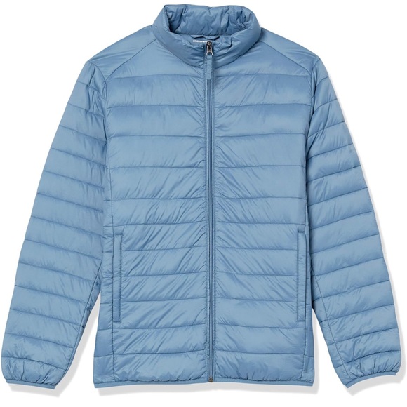 AMAZON ESSENTIALS MENS PACKABLE PUFFER JACKET BLUE SIZE XXL NWT - Picture 1 of 11